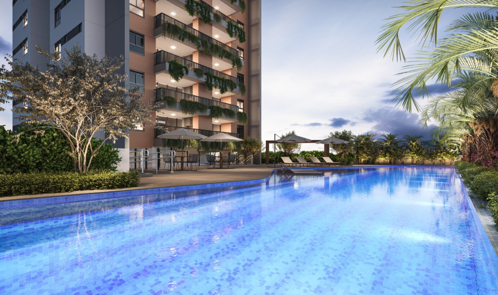 Fachada do View, novo empreendimento da FRZ em Campo Grande