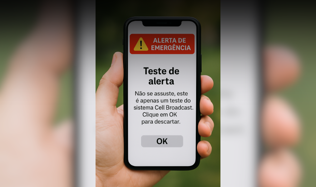 Celulares em Mato Grosso do Sul exibirão mensagem de teste do sistema Cell Broadcast no dia 27 de setembro.