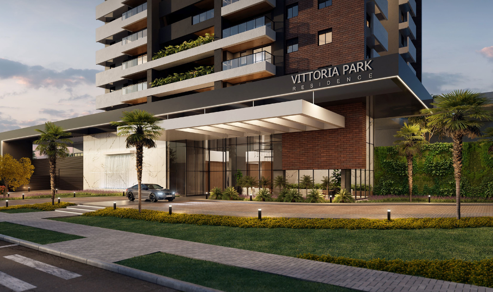 Fachada projetada do Vittoria Park, novo empreendimento da Incorpore Realty em Campo Grande.