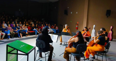 Sexteto feminino de violoncelos do projeto Elas ao Cello se apresentará em Brasilândia.