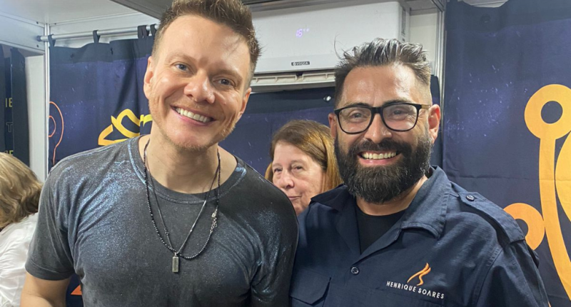 Chef Henrique Soares conquista Michel Teló com menu pantaneiro no MS Ao Vivo