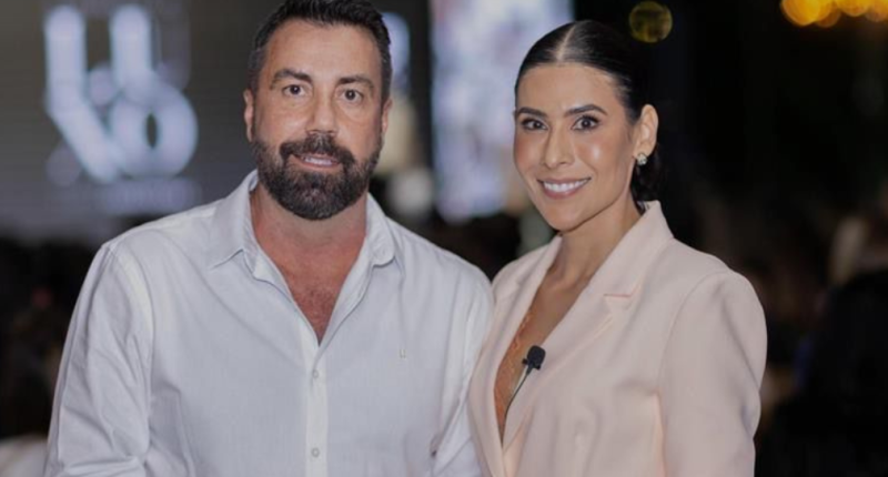 Carlos Ferreirinha e Bia Figueiredo durante O Mercado de Luxo – Masterclass em Campo Grande