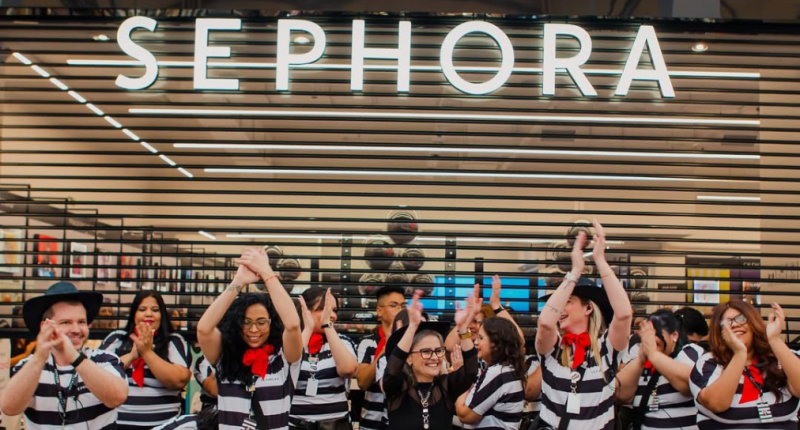Fachada da primeira loja Sephora em Mato Grosso do Sul no Shopping Campo Grande.