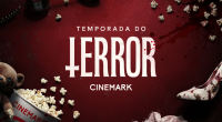 Cartaz da Temporada do Terror 2025 exibido na Cinemark Shopping Campo Grande.
