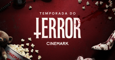 Cartaz da Temporada do Terror 2025 exibido na Cinemark Shopping Campo Grande.