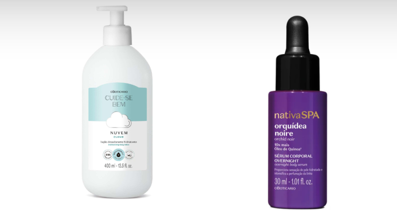 Foto de produtos do Boticário em destaque na campanha Boti Friday