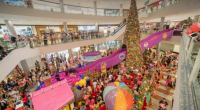 Papai Noel e Bita inauguram o Natal no Shopping Bosque dos Ipês em Campo Grande com decoração inédita e atrações para toda a família.
