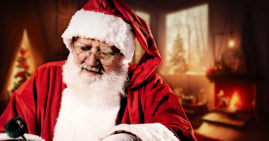 Papai Noel nos preparativos para a chegada do Natal do Norte Sul Plaza