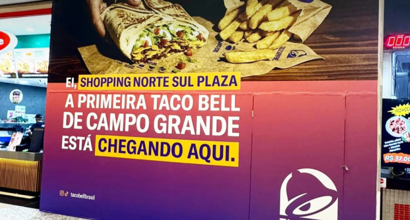 Local da nova unidade da Taco Bell no Shopping Norte Sul Plaza, em Campo Grande