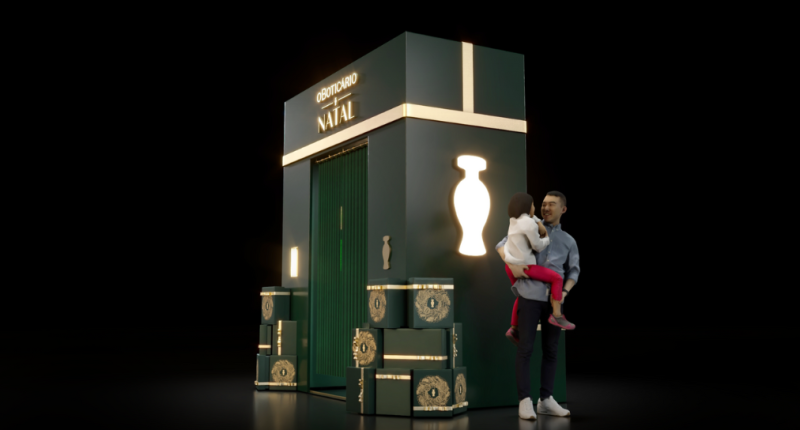 projeto da caixa que será instalada no Norte Sul Plaza a partir do dia 10 de dezembro