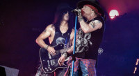 Guns N’ Roses se apresenta ao vivo com Axl Rose, Slash e Duff McKagan