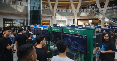 Exposição do Museu do Videogame Itinerante no Shopping Bosque dos Ipês.