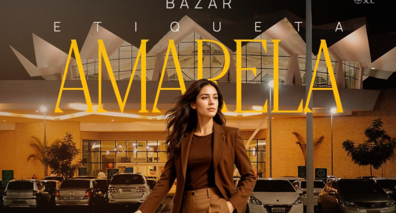 Flyer com a chamada da Etiqueta Amarela no Bosque dos ipês