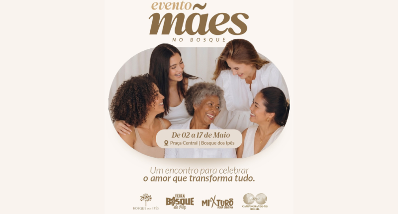 arte do evento Mães no Bosque
