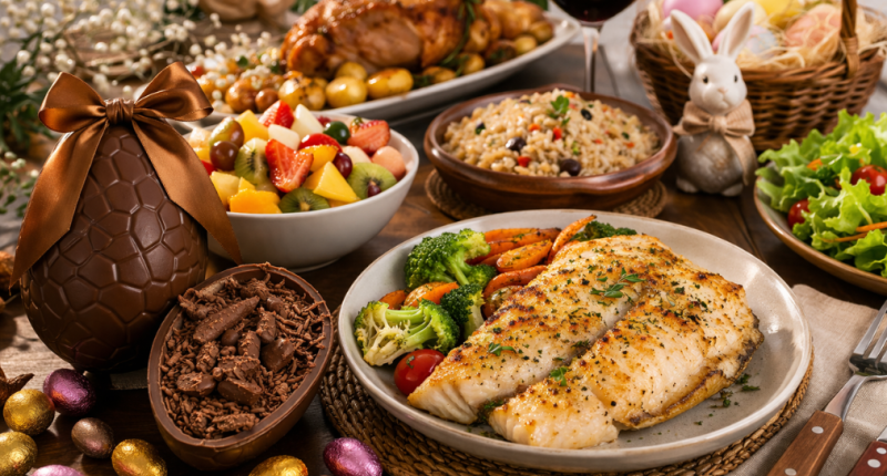 alimentação saudável na Páscoa