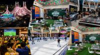 Visitantes aproveitam atrações de lazer e entretenimento no Shopping Bosque dos Ipês, em Campo Grande.