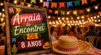 Laís Carneiro convida o público para o Arraiá do Encontrei em CG, evento que celebra os oito anos da página com entrada solidária em Campo Grande.