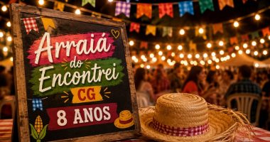 Laís Carneiro convida o público para o Arraiá do Encontrei em CG, evento que celebra os oito anos da página com entrada solidária em Campo Grande.