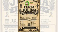 Cartaz da Festa Julina da Inclusão promovida pela Associação Juliano Varela em Campo Grande.