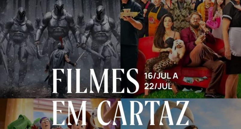Cartaz anunciando a programação da semana