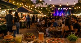 Bosque Degust reúne gastronomia, economia criativa e música ao vivo no estacionamento do Bosque dos Ipês, em Campo Grande.