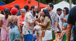 Feira Bosque da Paz reúne público, gastronomia, artesanato e economia criativa na Praça do Bosque da Paz, em Campo Grande.