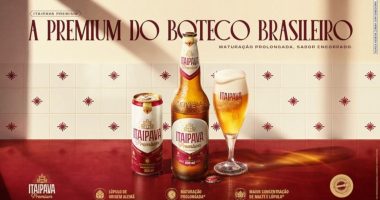 Nova embalagem da cerveja Itaipava Premium, criada com inspiração na cultura dos botecos brasileiros.