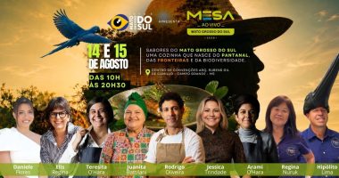 Mesa Ao Vivo Mato Grosso do Sul reúne chefs e profissionais da gastronomia no Centro de Convenções Rubens Gil de Camillo, em Campo Grande.