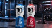 Garrafas de TNT Sport Drink Zero nos sabores Frutas Vermelhas e Frutas Silvestres