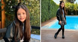 Atriz campo-grandense Helô, de 8 anos, durante as gravações da novela vertical Destino de Verão em São Paulo