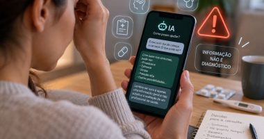 Uso de IA para diagnósticos e informações sobre saúde.