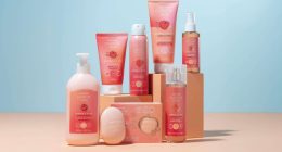 Produtos da linha Cuide-se Bem Acerola e Vai, do Boticário, com hidratantes, body splash e bruma refrescante.