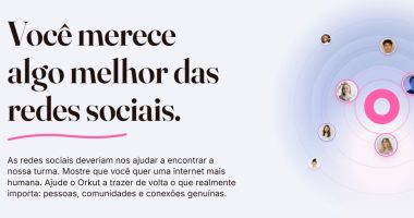 Site do Orkut apresenta campanha por uma nova rede social baseada em comunidades e conexões humanas.