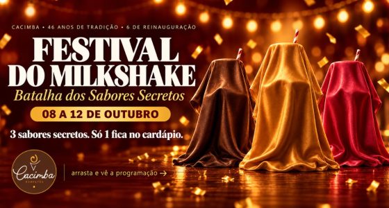 Festival de Milkshakes da Cacimba em comemoração aos 46 anos da sorveteria em Campo Grande.