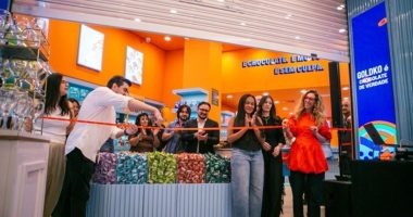 Fachada da GoldKo no Shopping Campo Grande, primeira unidade da chocolateria e cafeteria em Mato Grosso do Sul.