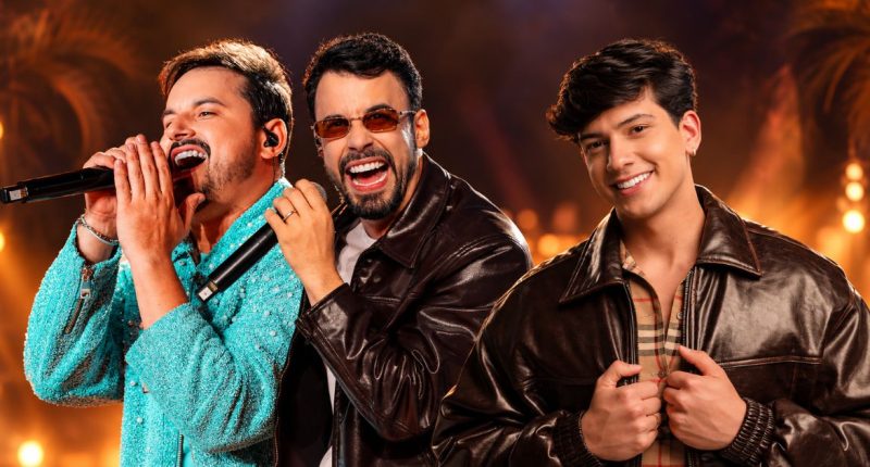 Cantores Clayton & Romário e Léo Foguete, atrações do Festival Nossa Praia no Shopping Bosque dos Ipês.